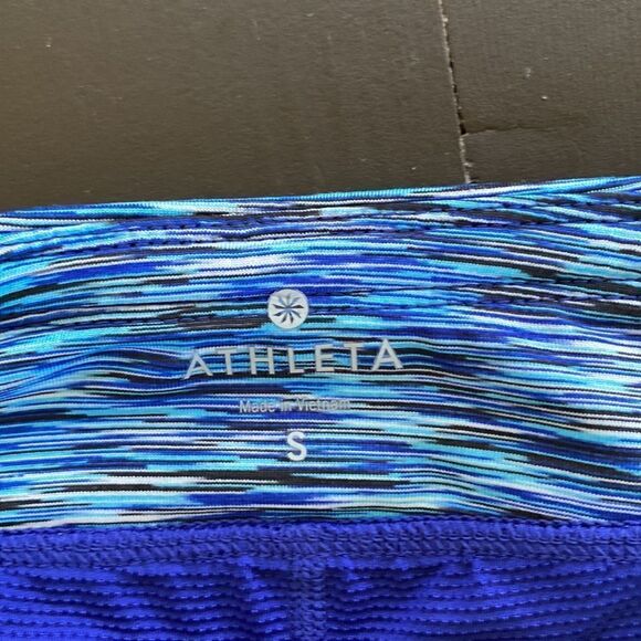 Athleta Space-dye Blue Bustle Tennis Skirt - Picture 3 of 9